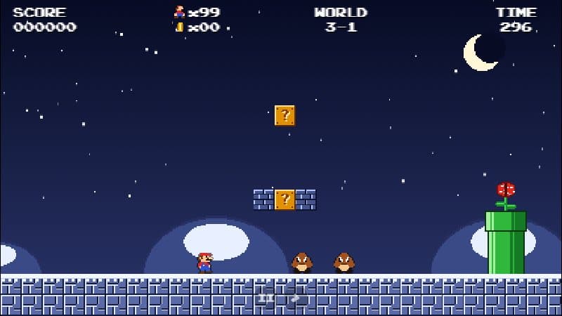 World 3-1 Frosty Night